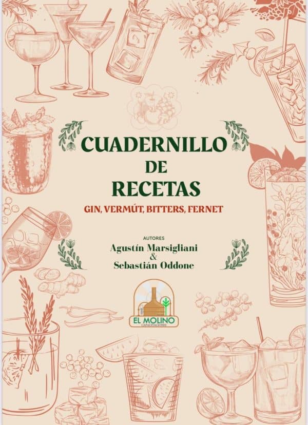Cuadernillo de Recetas (bitter, vermut, fernet, gin)