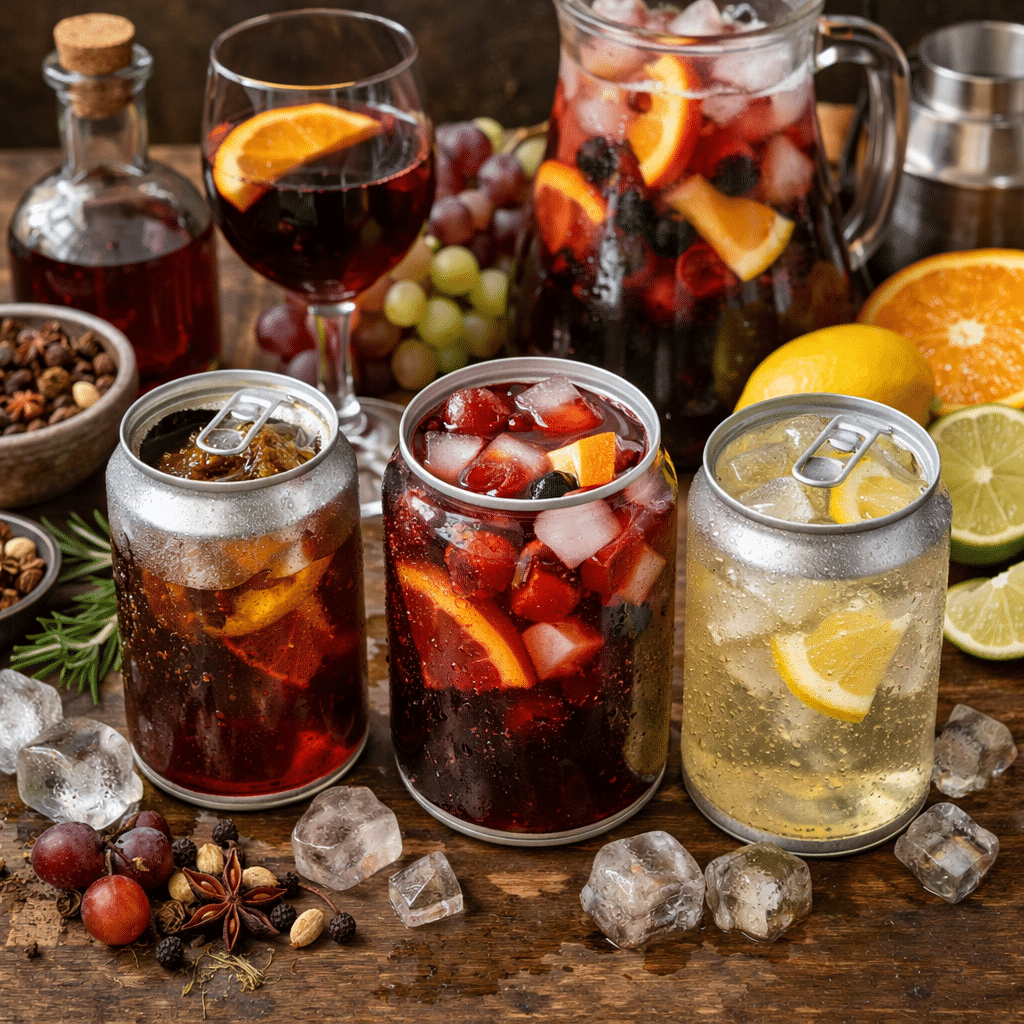 Desarrollo de bebidas refrescantes a base de vino Sangría, tinto de verano, vermut y RTDs vínicos