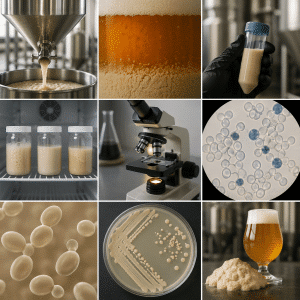Reutilización de levaduras en cervecería